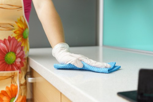 After builders cleaning in N4 removing dust and renovation debris