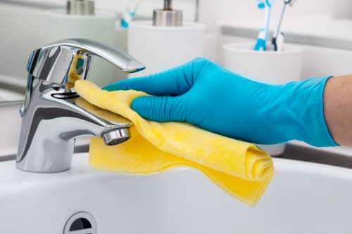 After builders cleaning process for floors and surfaces in N4