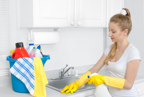 Inspection of carpet cleaning results after a service issue